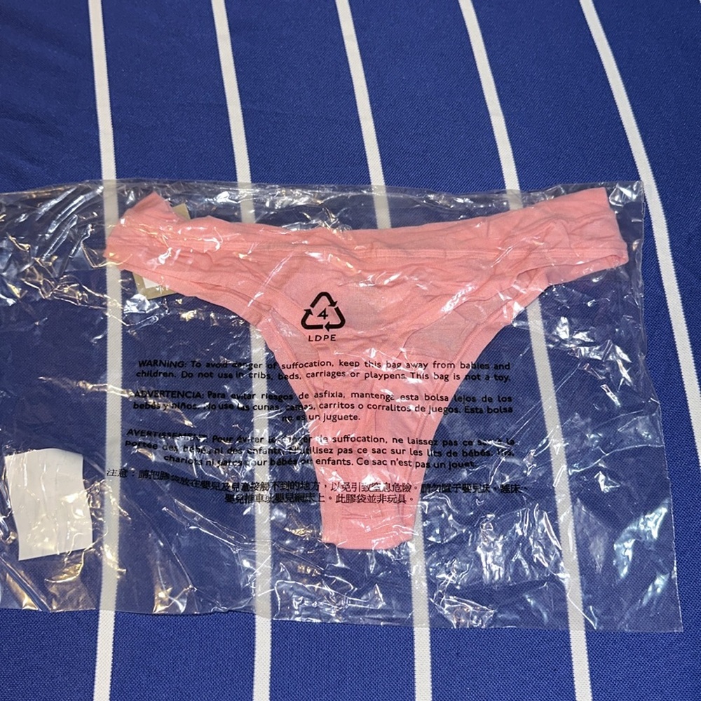 🔥🔥🔥NEW Madewell softest stretch Modal Bikini Panty and Thongs Rose Pedal - Picture 7 of 8